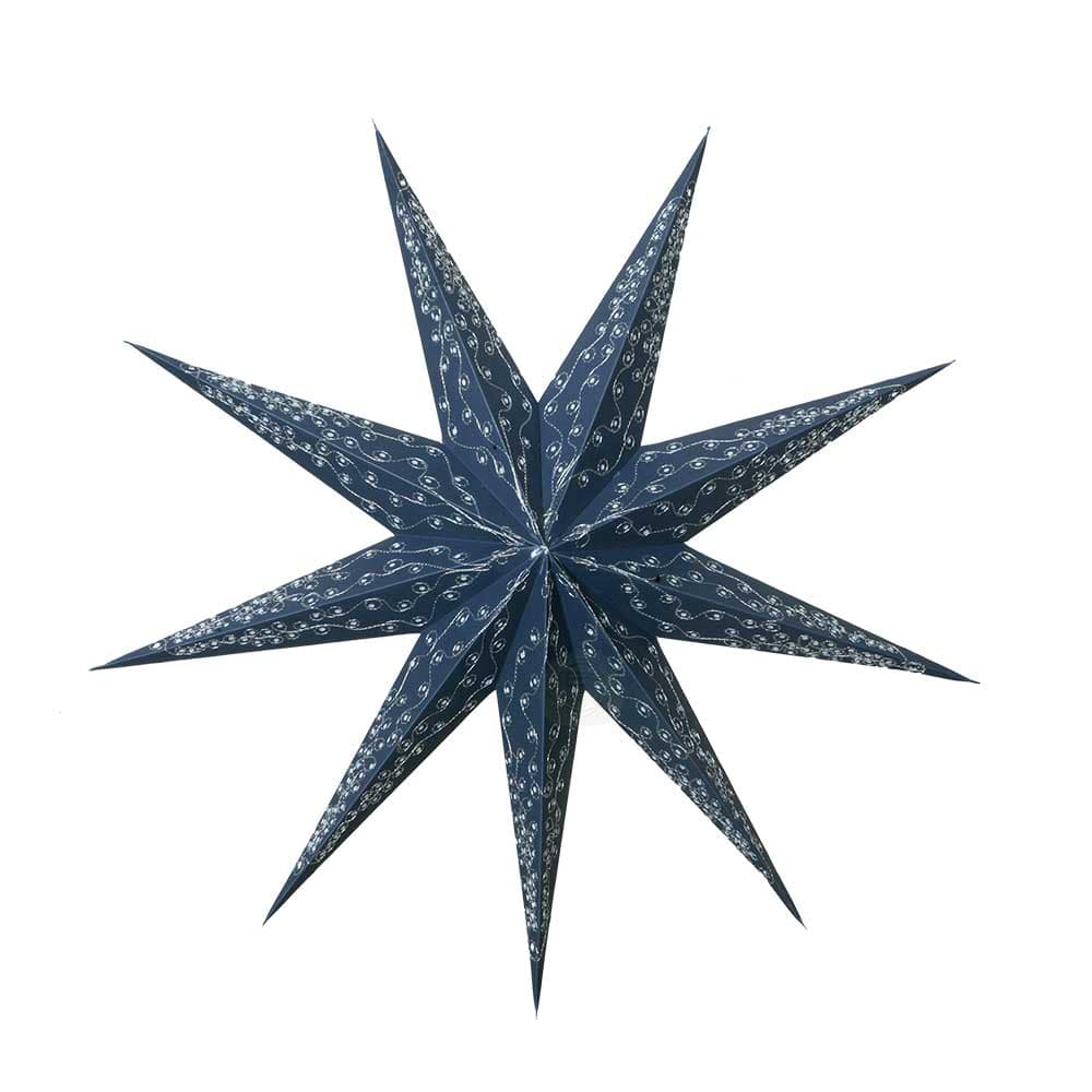 ED-774-9P-Blue-Silver 9 Pointer Embroided Star