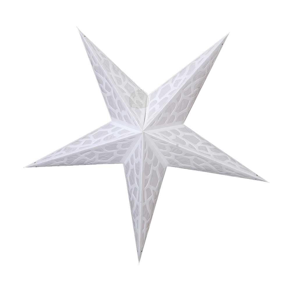 ES-303 White 5 Pointer Paperlined Star