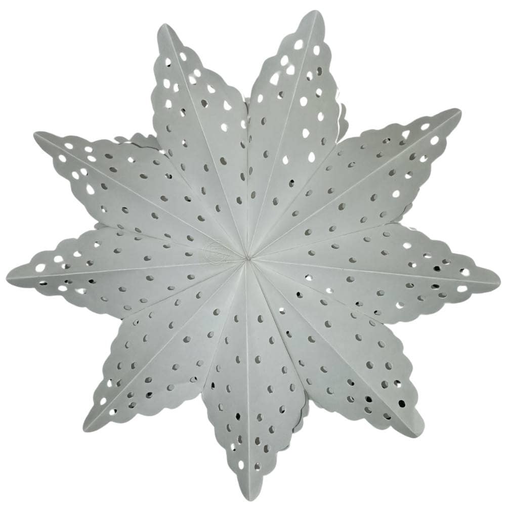 EP23-036 Dia 20 CM White Paper Snowflakes