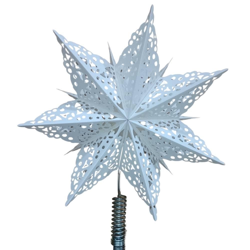 ETT21-009 Doily Tree topper with Nickel Coated Iron Stand