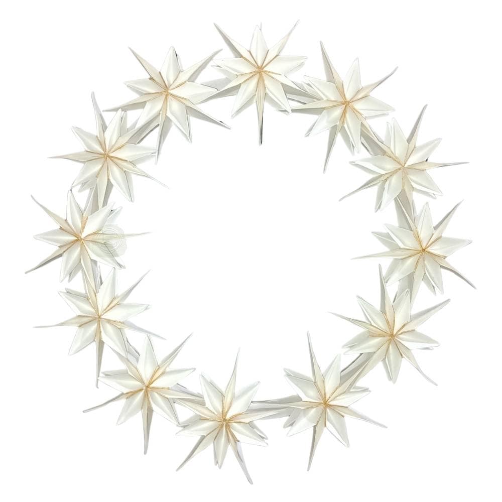 EW 001 Capella Star Paper Wreath