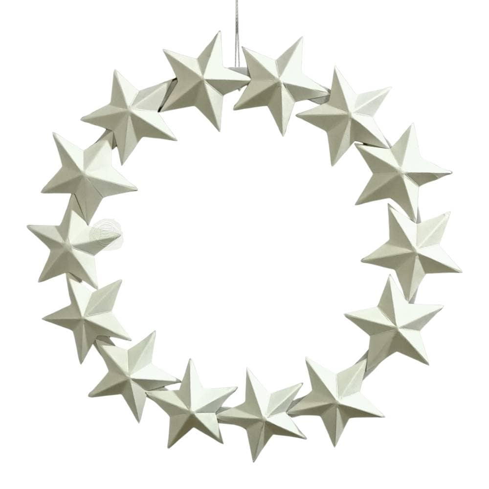 EW 003 5 Star Paper Wreath